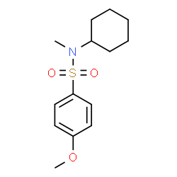 N-Cyclohexyl-4-methoxy-N-methylbenzenesulfonamide Structure