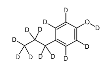 4-Propylphenol-d12 Structure