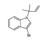 3-bromo-1-(2-methylbut-3-en-2-yl)-1H-indole Structure