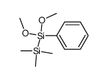 1,1-dimethoxy-1-phenyl-2,2,2-trimethyldisilane结构式