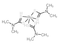 tris(N,N-dimethyldithiocarbamato)ruthenium(III)结构式