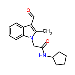 N-Cyclopentyl-2-(3-formyl-2-methyl-1H-indol-1-yl)acetamide图片