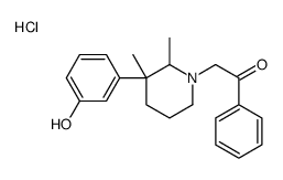 2-[3-(3-hydroxyphenyl)-2,3-dimethylpiperidin-1-yl]-1-phenylethanone,hydrochloride Structure