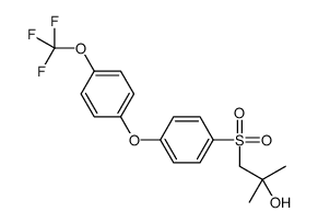 2-methyl-1-[4-[4-(trifluoromethoxy)phenoxy]phenyl]sulfonylpropan-2-ol Structure