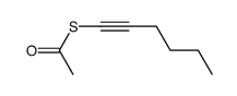 1-acetylsulfanyl-hex-1-yne Structure