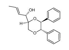 (S,E)-1-((2S,5S,6S)-5,6-diphenyl-1,4-dioxan-2-yl)but-2-en-1-ol结构式