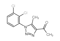 1-[1-(2,3-二氯苯基)-5-甲基-1H-1,2,3-噻唑-4-基]-1-乙酮结构式