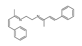 N,N'-Bis(1-methyl-3-phenyl-2-propen-1-ylidene)-1,2-ethanediamine结构式