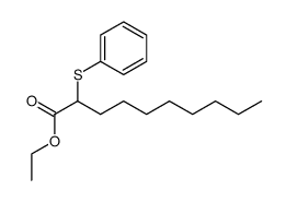 Ethyl 2-phenylthiodecanoate Structure