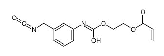 2-[[[(3-isocyanatomethylphenyl)amino]carbonyl]oxy]ethyl acrylate structure