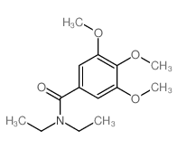 Benzamide, N,N-diethyl-3, 4,5-trimethoxy-结构式