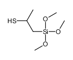 1-trimethoxysilylpropane-2-thiol Structure