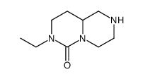 6H-Pyrazino[1,2-c]pyrimidin-6-one,7-ethyloctahydro-(9CI) structure