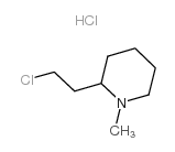 2-(2-Chloroethyl)-1-methylpiperidine hydrochloride Structure