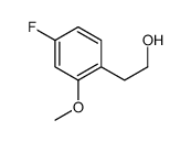 Benzeneethanol, 4-fluoro-2-methoxy- (9CI) structure