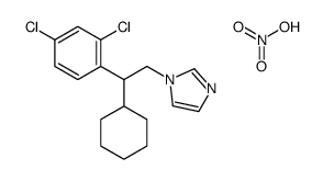 1-[2-cyclohexyl-2-(2,4-dichlorophenyl)ethyl]imidazole,nitric acid Structure