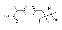 2-[4-((2S,3R)-2-Ethyl-3-hydroxy-butyl)-phenyl]-propionic acid结构式