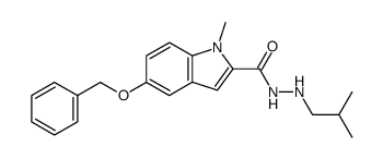 N2-Isobutyl-2-(1-methyl-5-benzyloxyindolyl)-carbohydrazid Structure