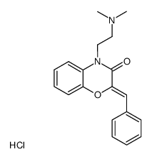 2-benzylidene-4-(2-dimethylamino-ethyl)-4H-benzo[1,4]oxazin-3-one, hydrochloride Structure