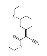 ethyl 2-cyano-2-(3-ethylsulfanylcyclohexylidene)acetate Structure