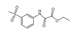 Ethyl 3'-(methylsulfonyl)oxanilate结构式