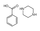 benzoic acid,piperazine Structure