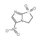 Imidazo[2,1-b]thiazole,2,3-dihydro-5-nitro-, 1,1-dioxide结构式