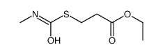 ethyl 3-(methylcarbamoylsulfanyl)propanoate Structure