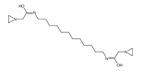 2-(aziridin-1-yl)-N-[12-[[2-(aziridin-1-yl)acetyl]amino]dodecyl]acetamide Structure