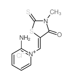 (5E)-5-[(2-amino-2H-pyridin-1-yl)methylidene]-3-methyl-2-sulfanylidene-thiazolidin-4-one Structure