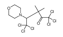 1,1,1,5,5,5-hexachloro-3,3-dimethyl-4-morpholin-4-ylpentan-2-one结构式