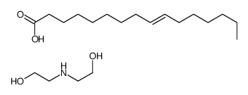 bis(2-hydroxyethyl)ammonium (Z)-hexadec-9-enoate Structure