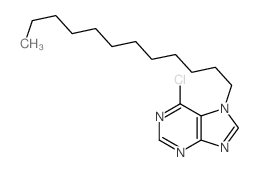 6-chloro-7-dodecyl-purine Structure