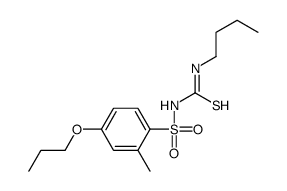 1-butyl-3-(2-methyl-4-propoxyphenyl)sulfonylthiourea结构式