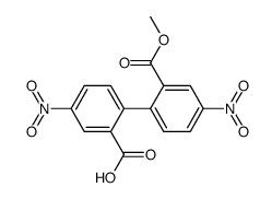 2-(2-methoxycarbonyl-4-nitrophenyl)-5-nitrobenzoic acid结构式