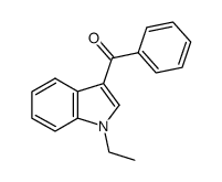 (1-Ethyl-1H-indol-3-yl)phenylmethanone结构式