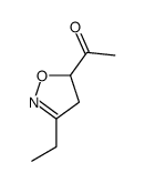 Ethanone, 1-(3-ethyl-4,5-dihydro-5-isoxazolyl)- (9CI)结构式