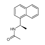 (R)-N-[1-(1-naphthyl)ethyl] ethanamide结构式