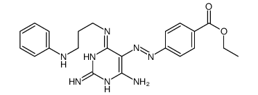 p-[[2,4-Diamino-6-[(3-anilinopropyl)amino]pyrimidin-5-yl]azo]benzoic acid ethyl ester picture