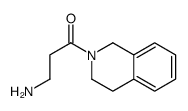 3-(3,4-dihydroisoquinolin-2(1H)-yl)-3-oxopropan-1-amine结构式