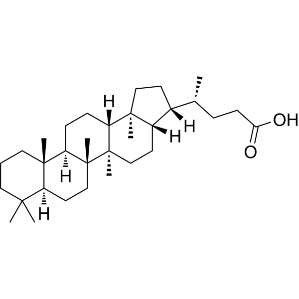 (22R)-33,34,35-Trinorbacteriohopan-32-oic acid结构式