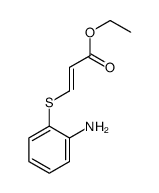 ethyl 3-(2-aminophenyl)sulfanylprop-2-enoate结构式