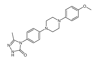 2,4-dihydro-4-{4-[4-(4-methoxyphenyl)-1-piperazinyl]phenyl}-5-methyl-3H-1,2,4-triazol-3-one Structure