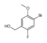 (4-Bromo-2-fluoro-5-methoxy-phenyl)-methanol structure