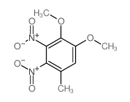 4,5-二甲氧基-2,3-二硝基-甲苯结构式