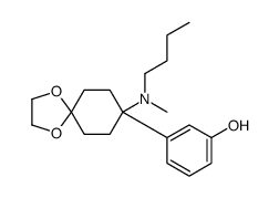 3-[8-[butyl(methyl)amino]-1,4-dioxaspiro[4.5]decan-8-yl]phenol Structure