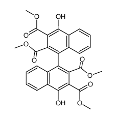 1,1'-dihydroxy-2,2',3,3'-tetrakismethoxycarbonyl-4,4'-binaphthyl Structure