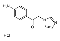 1-(4-aminophenyl)-2-(1H-imidazol-1-ium-1-yl)ethanone,methane,chloride Structure