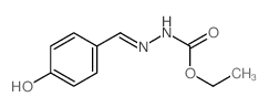 Hydrazinecarboxylic acid, 2-[(4-hydroxyphenyl)methylene]-, ethyl ester Structure