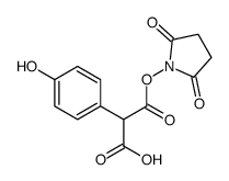 3-(2,5-dioxopyrrolidin-1-yl)oxy-2-(4-hydroxyphenyl)-3-oxopropanoic acid结构式